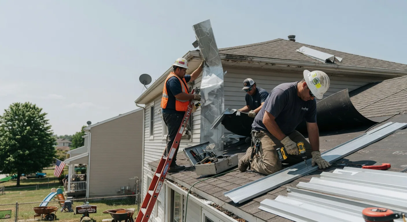 Storm Damage Metal Roof Repair in Big Island, VA